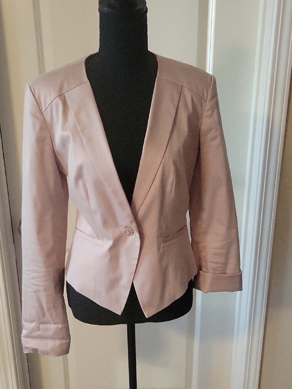 Women's Tan Tailored Blazer Jacket